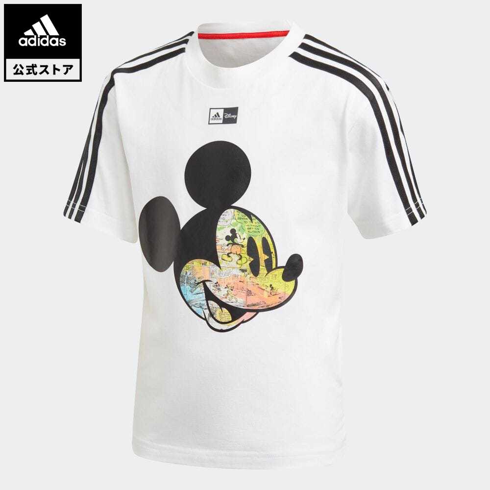 楽天市場 公式 アディダス Adidas 返品可 ジム トレーニング ディズニー ミッキーマウス 半袖tシャツ Disney Mickey Mouse Tee キッズ ウェア トップス Tシャツ 白 ホワイト Gm6931 半袖 Adidas Online Shop 楽天市場店