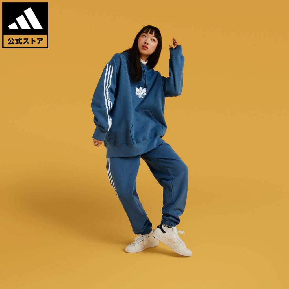 楽天市場 公式 アディダス Adidas アディカラー 3d トレフォイル オーバーサイズパーカー オリジナルス レディース ウェア トップス パーカー フーディー スウェット 青 ブルー Gn2948 トレーナー Adidas Online Shop 楽天市場店