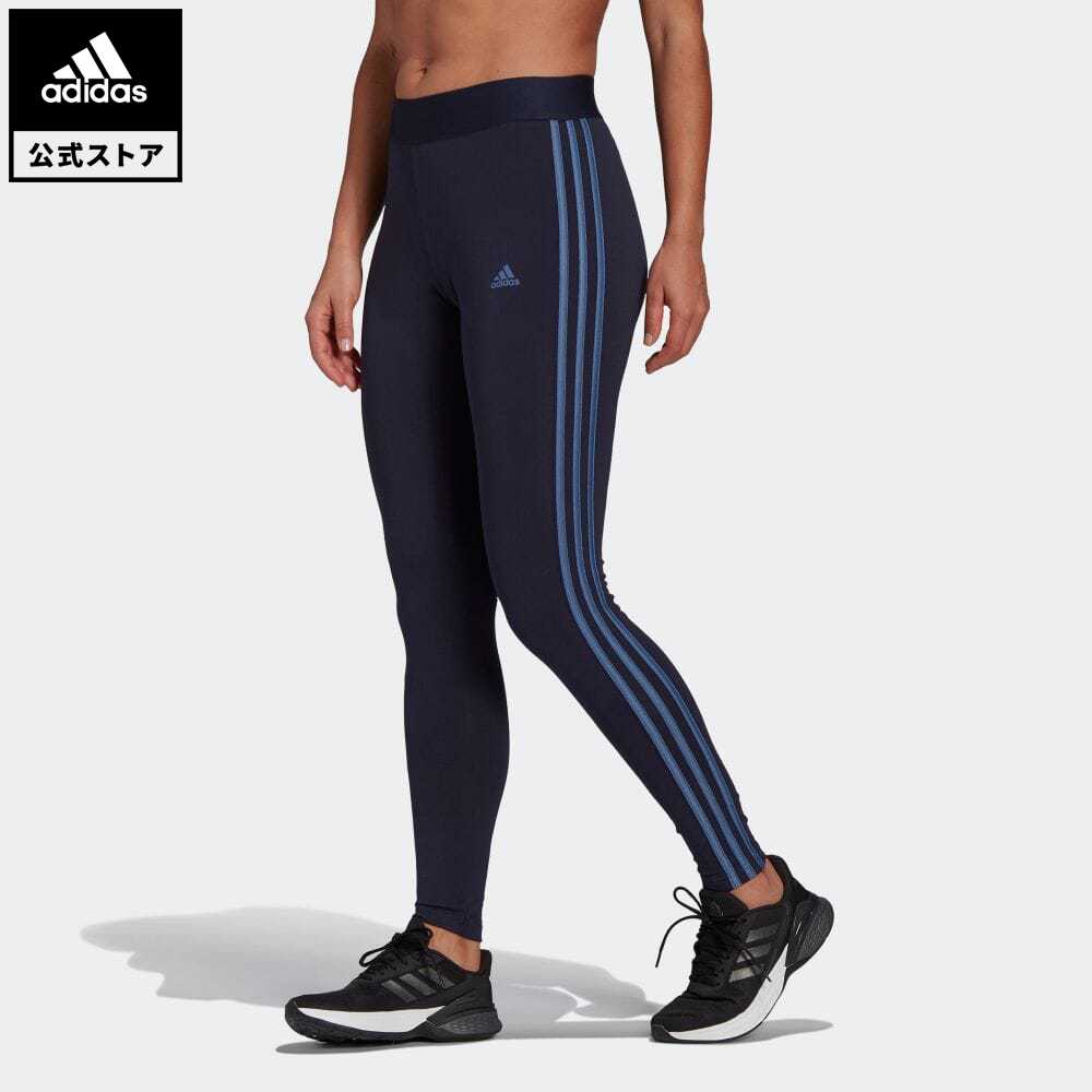 楽天市場 公式 アディダス Adidas エッセンシャルズ 3ストライプス レギンス Essentials 3 Stripes Leggings レディース ウェア ボトムス タイツ 青 ブルー Gl0725 レギンス Adidas Online Shop 楽天市場店