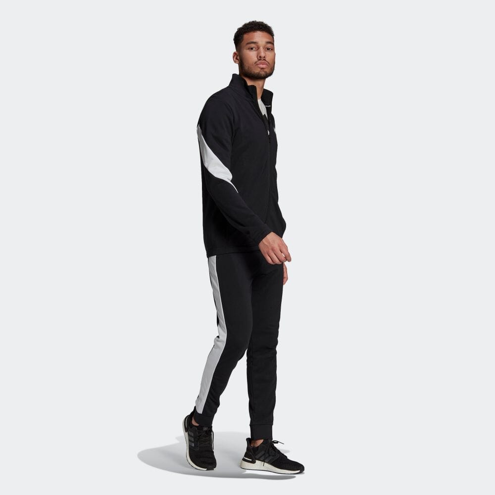 楽天市場 公式 アディダス Adidas 返品可 アディダス スポーツウェア コットン トラックスーツ Adidas Sportswear Cotton Track Suit アスレティクス メンズ ウェア 服 セットアップ ジャージ 黒 ブラック Gm36 上下 Adidas Online Shop 楽天市場店