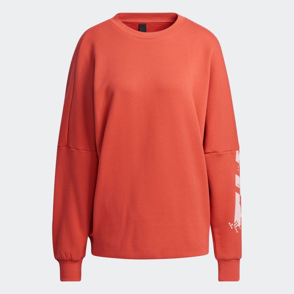 楽天市場 公式 アディダス Adidas 返品可 ワード クルー スウェットシャツ Word Crew Sweatshirt アスレティクス レディース ウェア トップス スウェット トレーナー 赤 レッド Gm4396 Adidas Online Shop 楽天市場店