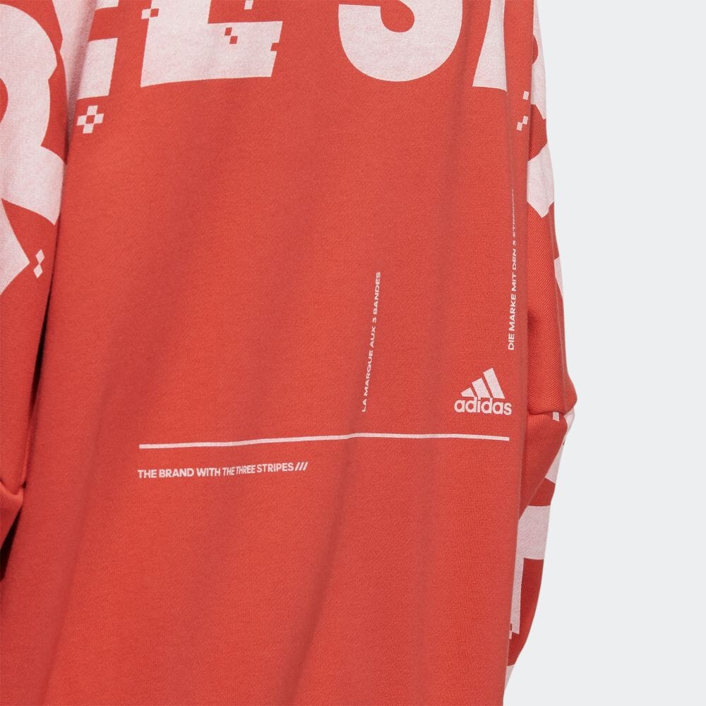 楽天市場 公式 アディダス Adidas 返品可 ワード クルー スウェットシャツ Word Crew Sweatshirt アスレティクス レディース ウェア トップス スウェット トレーナー 赤 レッド Gm4396 Adidas Online Shop 楽天市場店