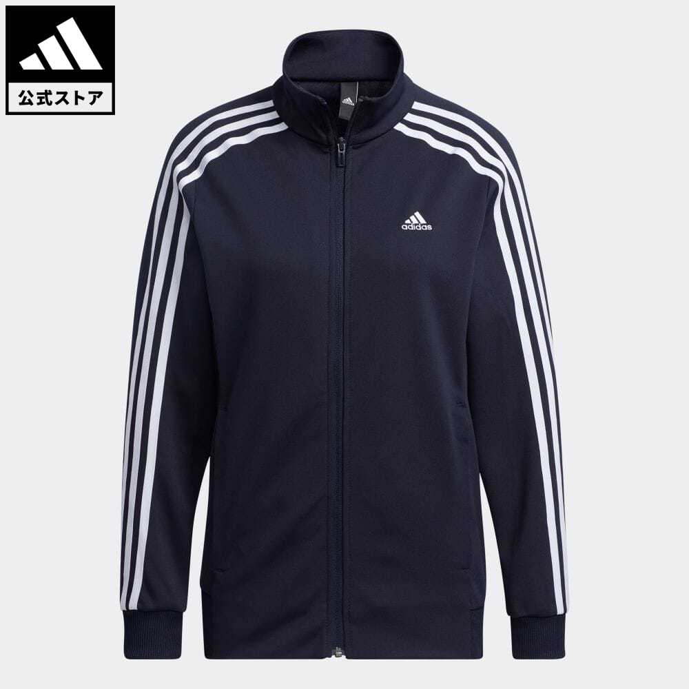 楽天市場 公式 アディダス Adidas 返品可 マストハブ 3ストライプス ウォームアップ ジャケット Must Haves 3 Stripes Warm Up Jacket アスレティクス レディース ウェア 服 アウター ジャケット ジャージ 青 ブルー Gm13 Adidas Online Shop 楽天市場店