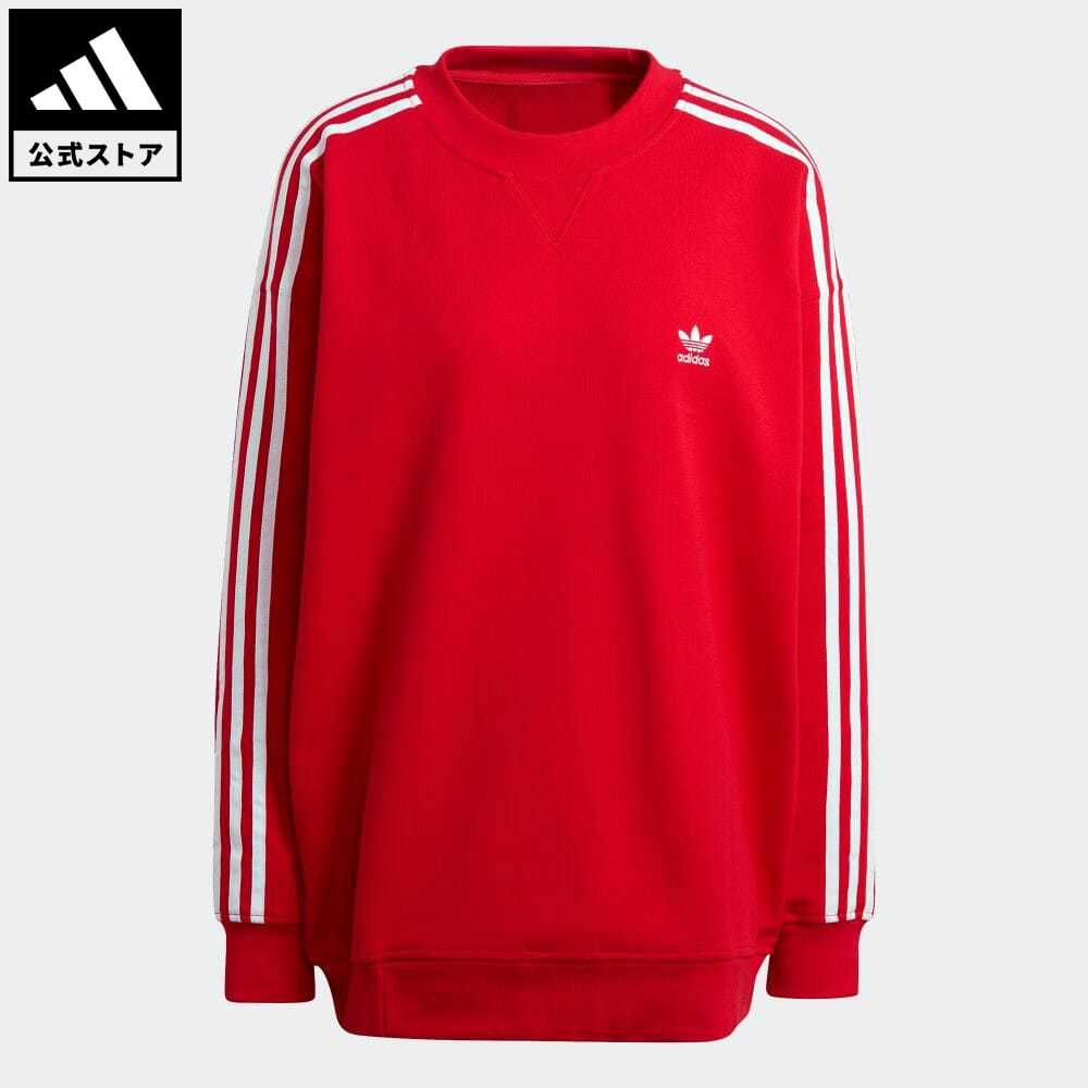 楽天市場 公式 アディダス Adidas 返品可 ワード クルー スウェットシャツ Word Crew Sweatshirt アスレティクス レディース ウェア トップス スウェット トレーナー 赤 レッド Gm4396 Adidas Online Shop 楽天市場店