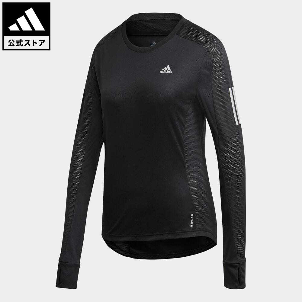 楽天市場 公式 アディダス Adidas ランニング オウン ザ ラン 長袖tシャツ Own The Run Long Sleeve Tee レディース ウェア トップス Tシャツ 黒 ブラック Gl7984 ランニングウェア ロンt Adidas Online Shop 楽天市場店