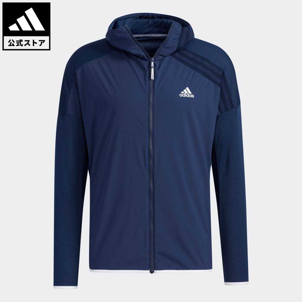 正規品送料無料 アディダス adidas 返品可 ゴルフ ハイブリッド 長袖ダウンジャケット メンズ ウェア 服 アウター ジャケット 青 ブルー  H50984 qdtek.vn