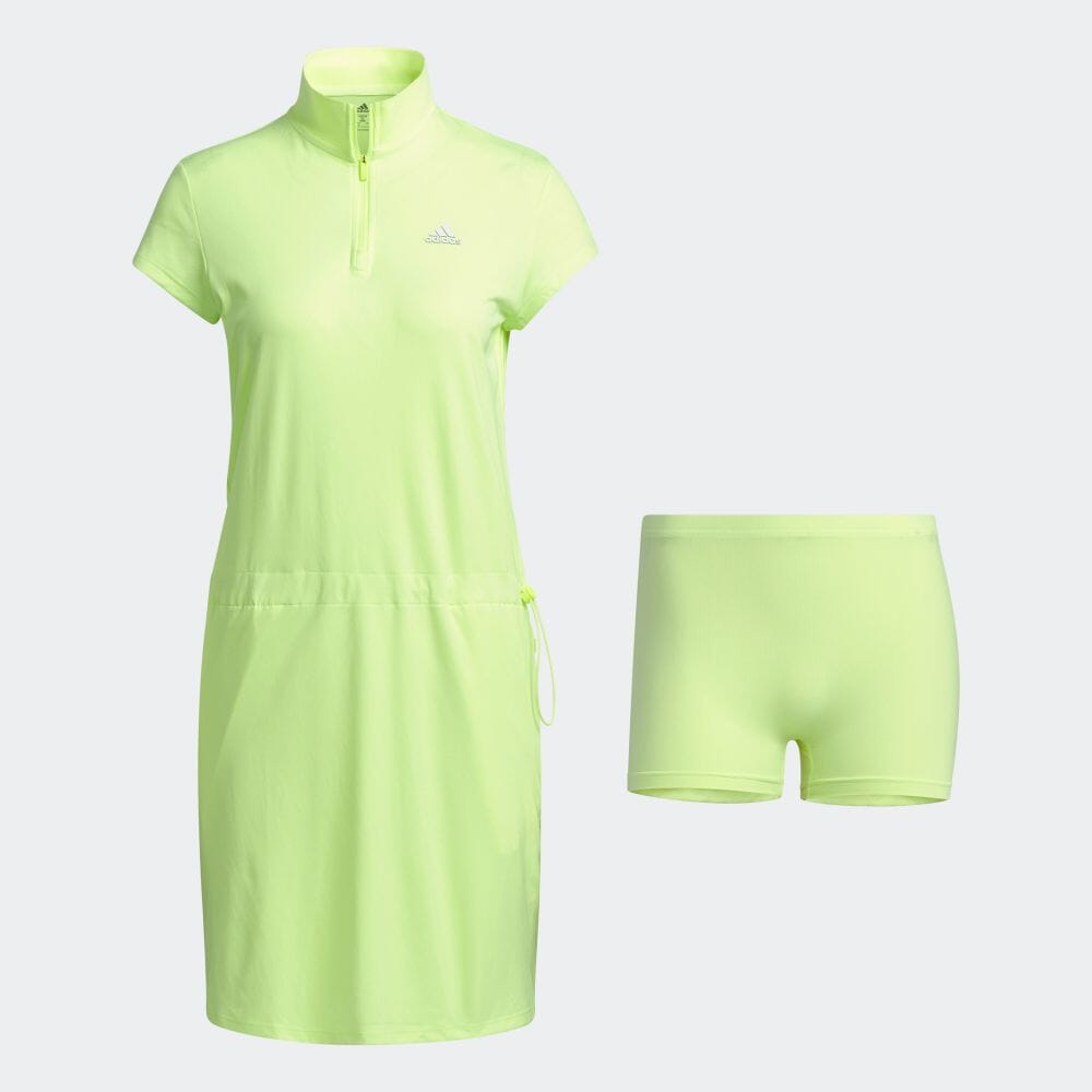 楽天市場 公式 アディダス Adidas 返品可 ゴルフ Adidasプリント 半袖ワンピース Dress レディース ウェア 服 オールインワン ワンピース イエロー Gm05 Notp Adidas Online Shop 楽天市場店