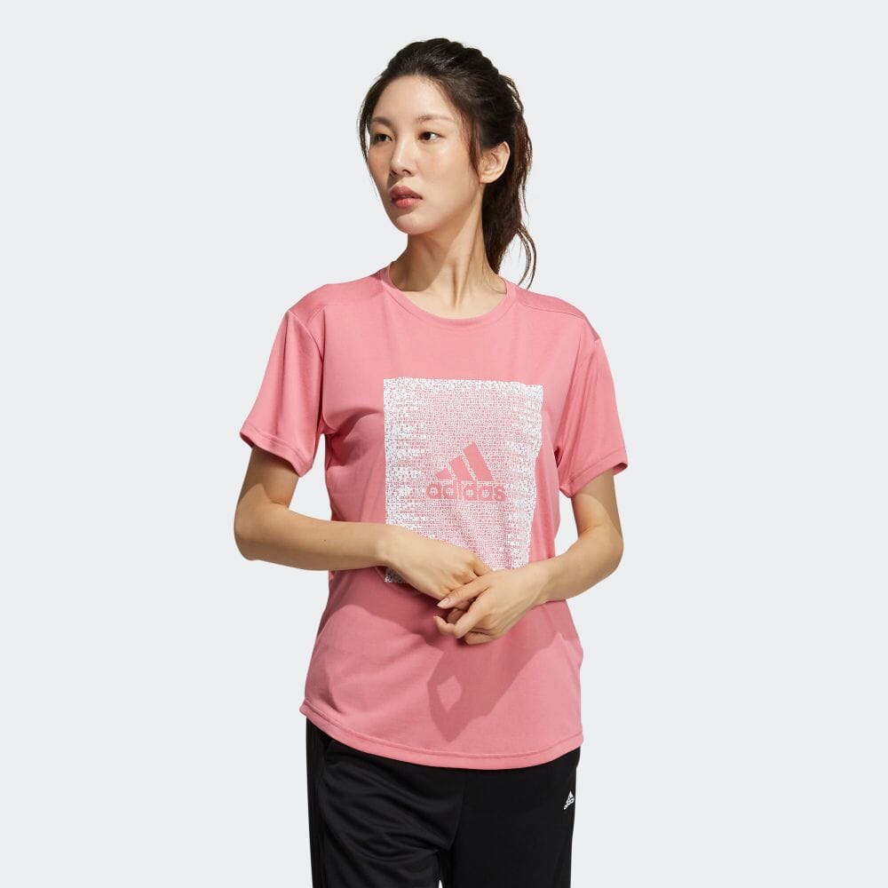 楽天市場 公式 アディダス Adidas 返品可 マストハブ ワード 半袖tシャツ Must Haves Word Tee アスレティクス レディース ウェア 服 トップス Tシャツ ピンク Gm06 半袖 Adidas Online Shop 楽天市場店