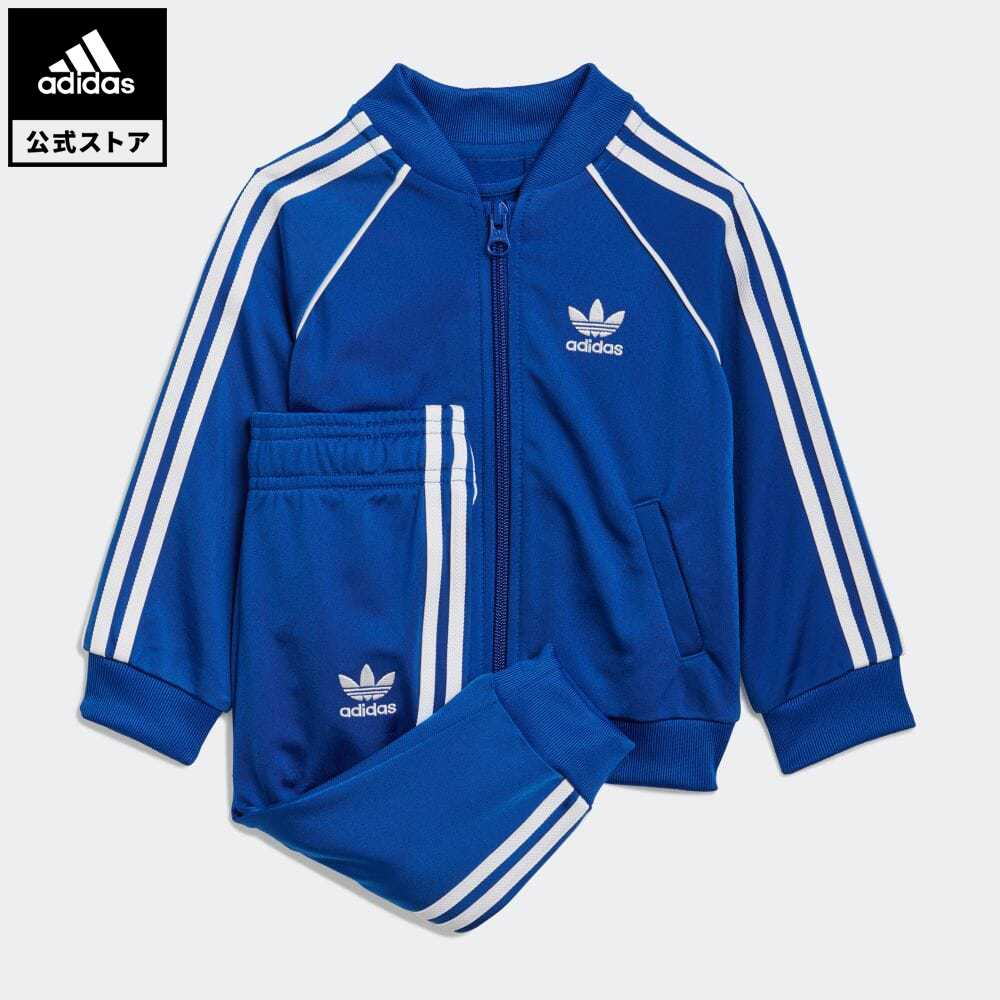 楽天市場 公式 アディダス Adidas 返品可 アディカラー Sst トラックスーツ ジャージ オリジナルス キッズ ウェア セットアップ ジャージ 青 ブルー Gn8438 上下 Adidas Online Shop 楽天市場店