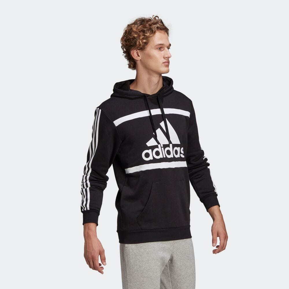 楽天市場 公式 アディダス Adidas 返品可 エッセンシャルズ ロゴ カラーブロック パーカー Essentials Logo Colorblock Hoodie メンズ ウェア 服 トップス パーカー フーディー スウェット トレーナー 黒 ブラック Gk9011 トレーナー Adidas Online Shop 楽天