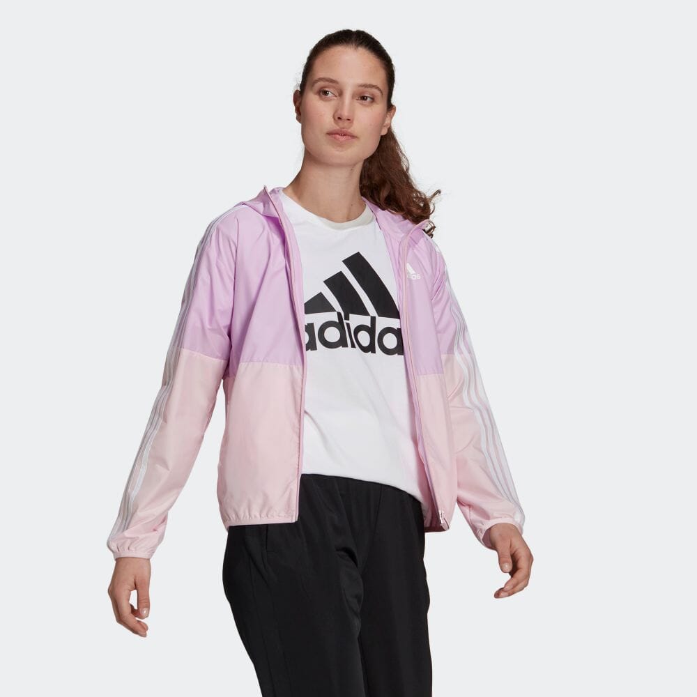 楽天市場 公式 アディダス Adidas カラーブロック ジャケット Colorblock Jacket レディース ウェア アウター ウインドブレーカー ピンク Gq0607 Adidas Online Shop 楽天市場店