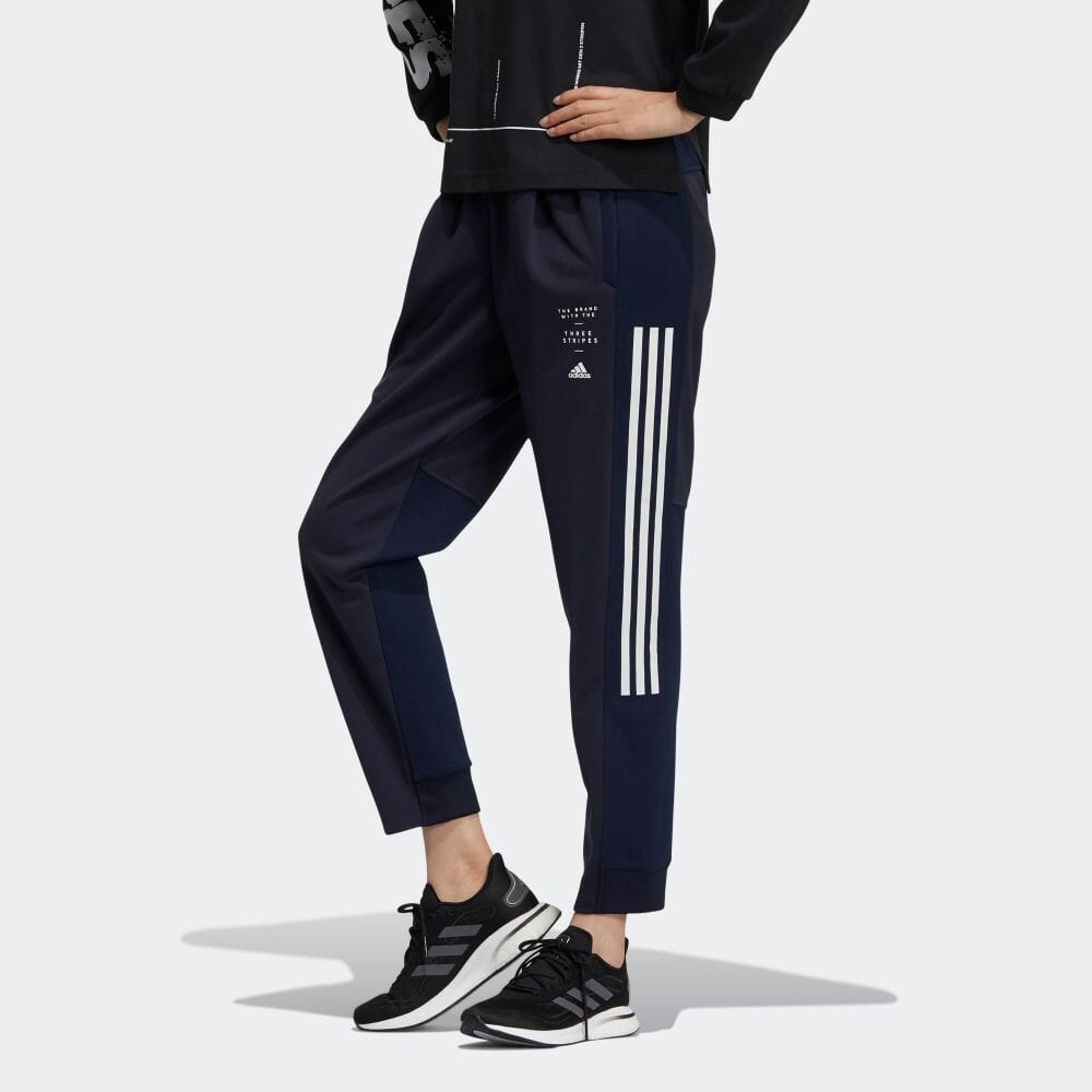 楽天市場 公式 アディダス Adidas 返品可 マストハブ ニットパンツ Must Haves Knit Pants アスレティクス レディース ウェア 服 ボトムス ジャージ パンツ 青 ブルー Gm45 下 Adidas Online Shop 楽天市場店