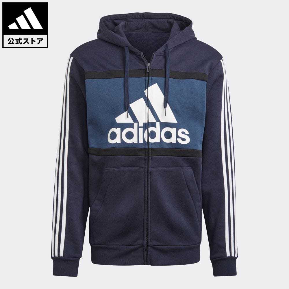 楽天市場 公式 アディダス Adidas 返品可 エッセンシャルズ カラーブロック ロゴ パーカー Essentials Colorblock Logo Hoodie メンズ ウェア トップス パーカー フーディー ジャージ 青 ブルー Gp4312 トレーナー Adidas Online Shop 楽天市場店