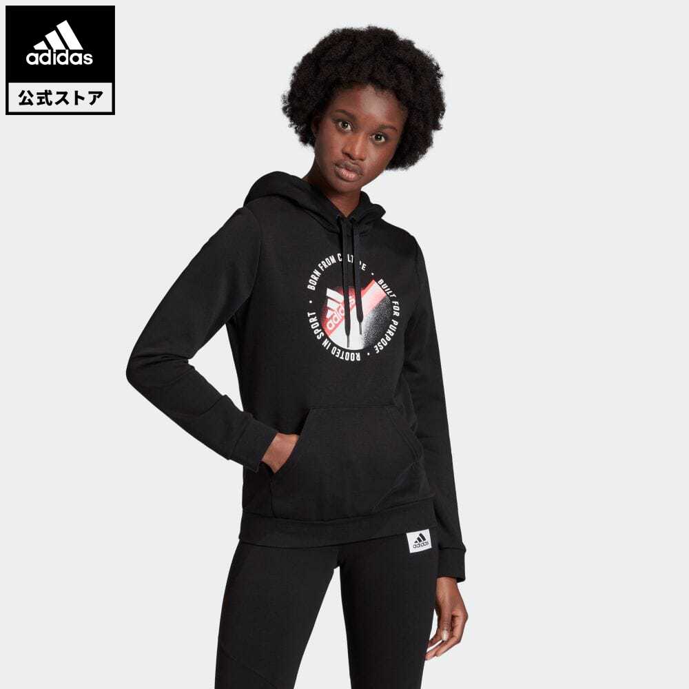 楽天市場 公式 アディダス Adidas ジム トレーニング アンリーシュ コンフィデンス グラフィック スウェット Unleash Confidence Graphic Sweatshirt レディース ウェア トップス パーカー フーディー スウェット トレーナー Adidas Online Shop 楽天市場店