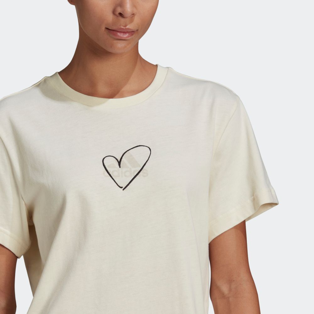 楽天市場 公式 アディダス Adidas ロゴ Tシャツワンピース Logo Tee Dress アスレティクス レディース ウェア オールインワン ワンピース ベージュ Gj6525 Adidas Online Shop 楽天市場店