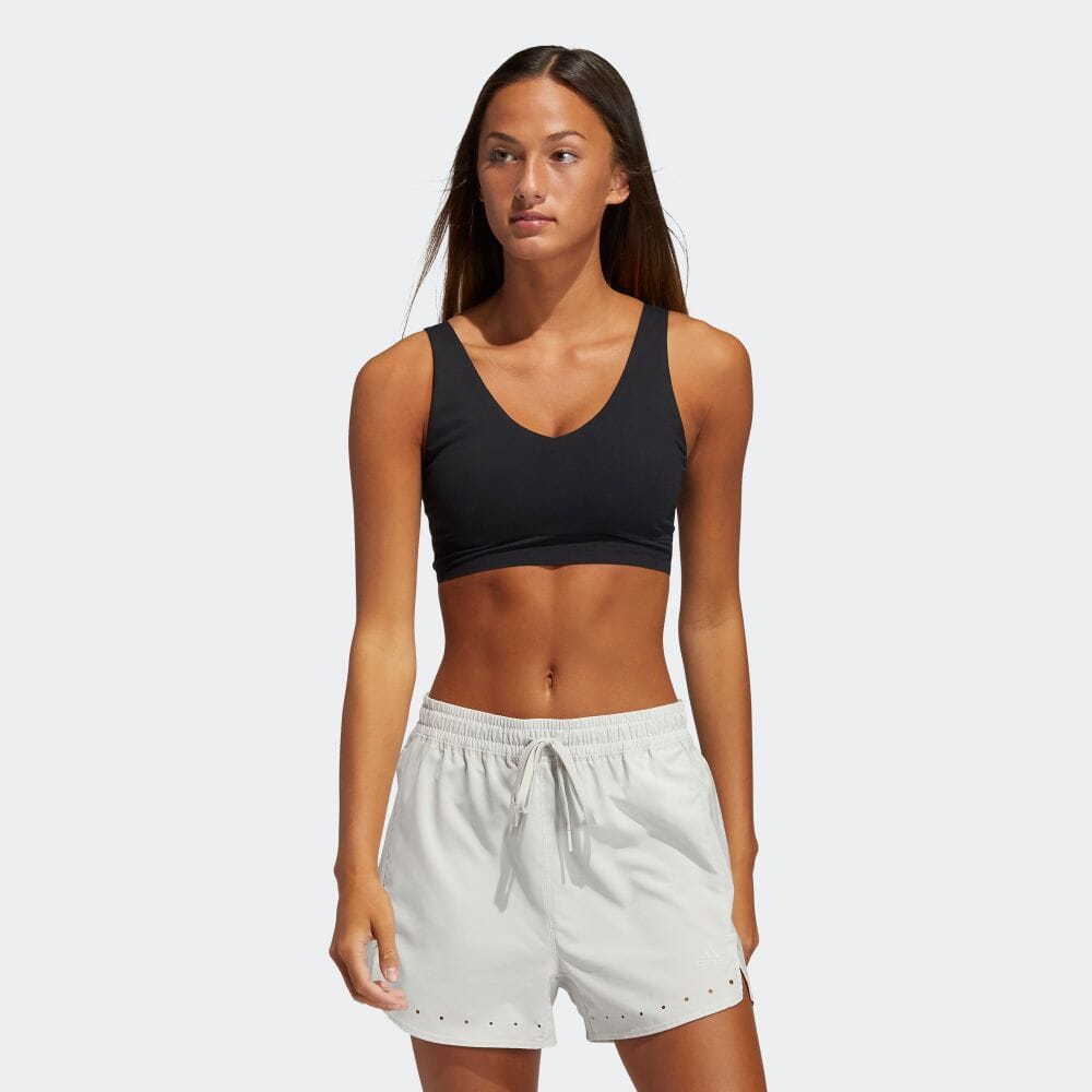 儀式 アディダス Adidas 返品可 ジム 躾 コージー ヨガ ブラジャー レディース ウエア 着物 トップス スポーツブラ 捕りもの 黒人 Gl0609 Oceanblueflorida Com