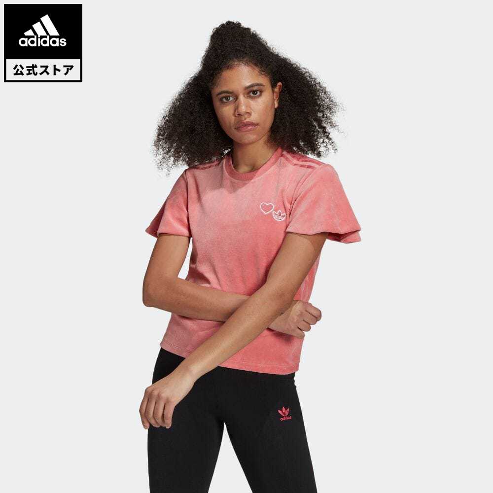 楽天市場 公式 アディダス Adidas 返品可 半袖tシャツ オリジナルス レディース ウェア 服 トップス Tシャツ ピンク Gn3063 半袖 Adidas Online Shop 楽天市場店