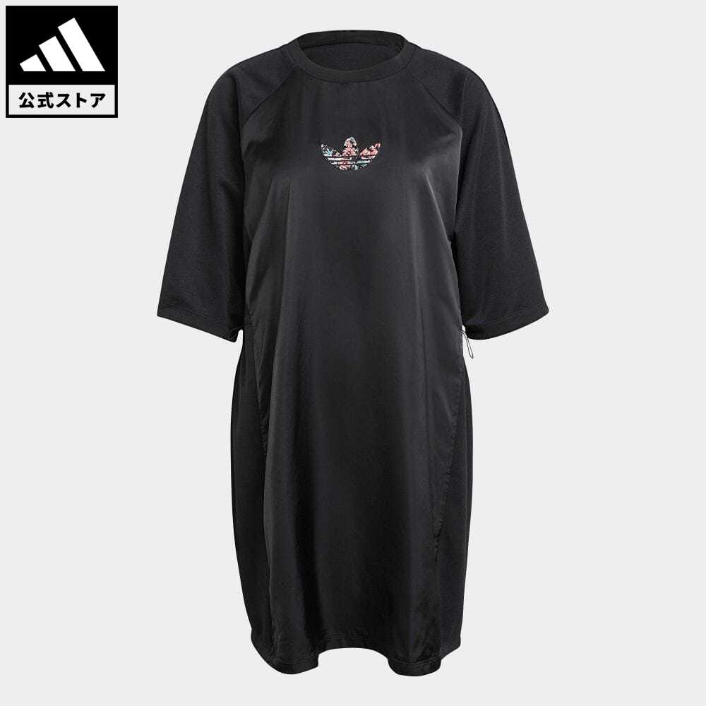 楽天市場 公式 アディダス Adidas 返品可 Tシャツワンピース オリジナルス レディース ウェア 服 オールインワン ワンピース 黒 ブラック Gn3114 Adidas Online Shop 楽天市場店