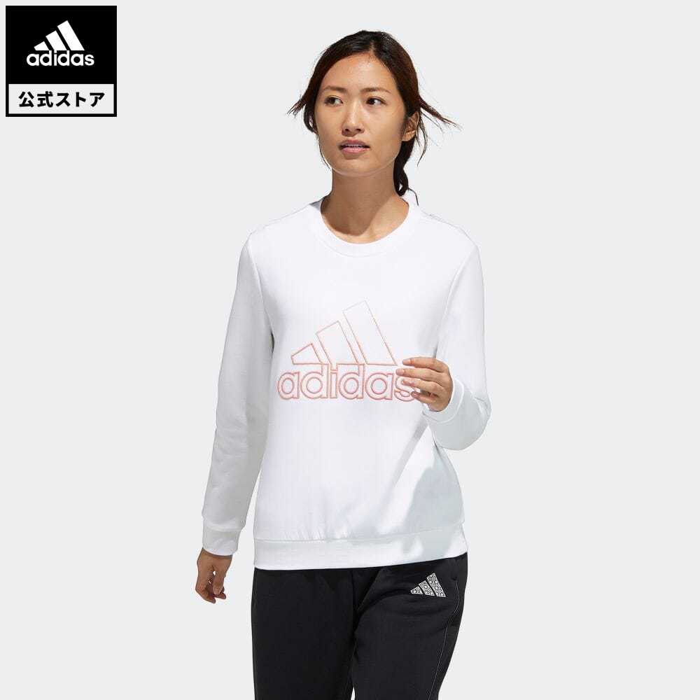 楽天市場 公式 アディダス Adidas 返品可 スウェットシャツ Sweater アスレティクス レディース ウェア 服 トップス スウェット トレーナー 白 ホワイト Gp0719 Adidas Online Shop 楽天市場店