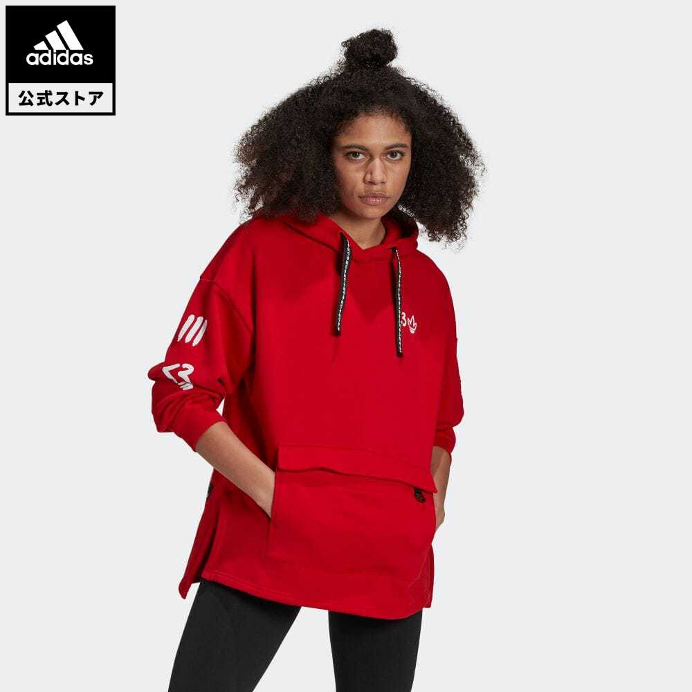 楽天市場 公式 アディダス Adidas 返品可 バレンタインデー パーカー オリジナルス レディース ウェア トップス パーカー フーディー スウェット トレーナー 赤 レッド H トレーナー Adidas Online Shop 楽天市場店