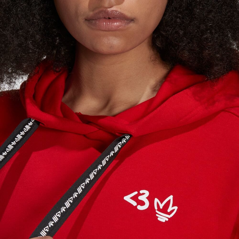 楽天市場 公式 アディダス Adidas 返品可 バレンタインデー パーカー オリジナルス レディース ウェア トップス パーカー フーディー スウェット トレーナー 赤 レッド H トレーナー Adidas Online Shop 楽天市場店