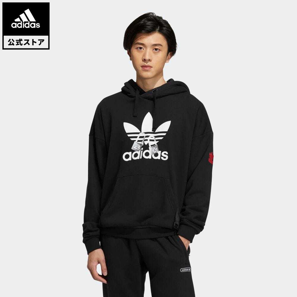 楽天市場 公式 アディダス Adidas バレンタインデー パーカー オリジナルス メンズ ウェア トップス パーカー フーディー スウェット トレーナー 黒 ブラック Ha3654 トレーナー Adidas Online Shop 楽天市場店