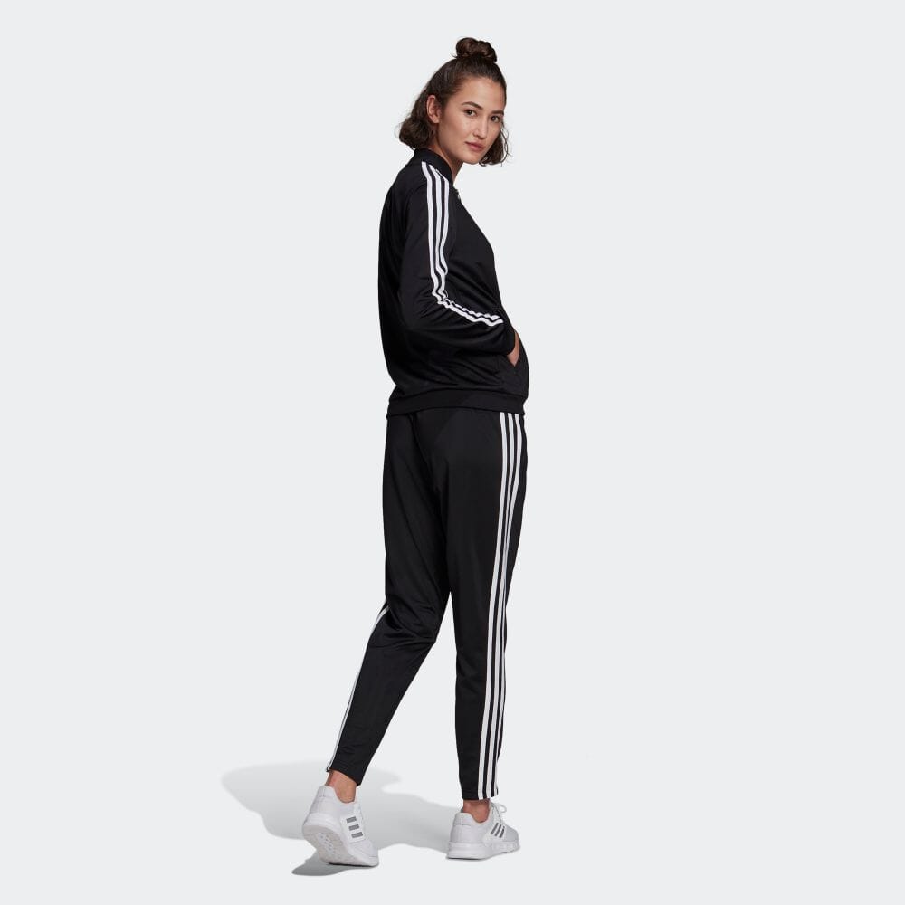 楽天市場 公式 アディダス Adidas エッセンシャルズ 3ストライプス トラックスーツ Essentials 3 Stripes Track Suit レディース ウェア セットアップ ジャージ 黒 ブラック Gm5534 上下 Adidas Online Shop 楽天市場店