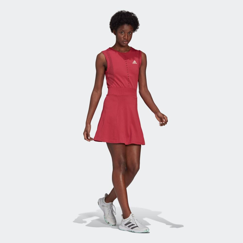 楽天市場 公式 アディダス Adidas 返品可 テニス Primeblue プライムニット テニス ワンピース Primeblue Primeknit Tennis Dress レディース ウェア オールインワン ワンピース ピンク Gl5708 Adidas Online Shop 楽天市場店
