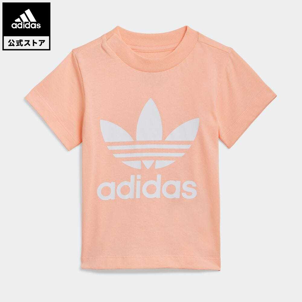 楽天市場 30 Offクーポン対象 01 07 10 00 01 17 09 59 公式 アディダス Adidas 返品可 トレフォイル Tシャツ オリジナルス キッズ ウェア 服 トップス Tシャツ ピンク Gn8176 半袖 Adidas Online Shop 楽天市場店