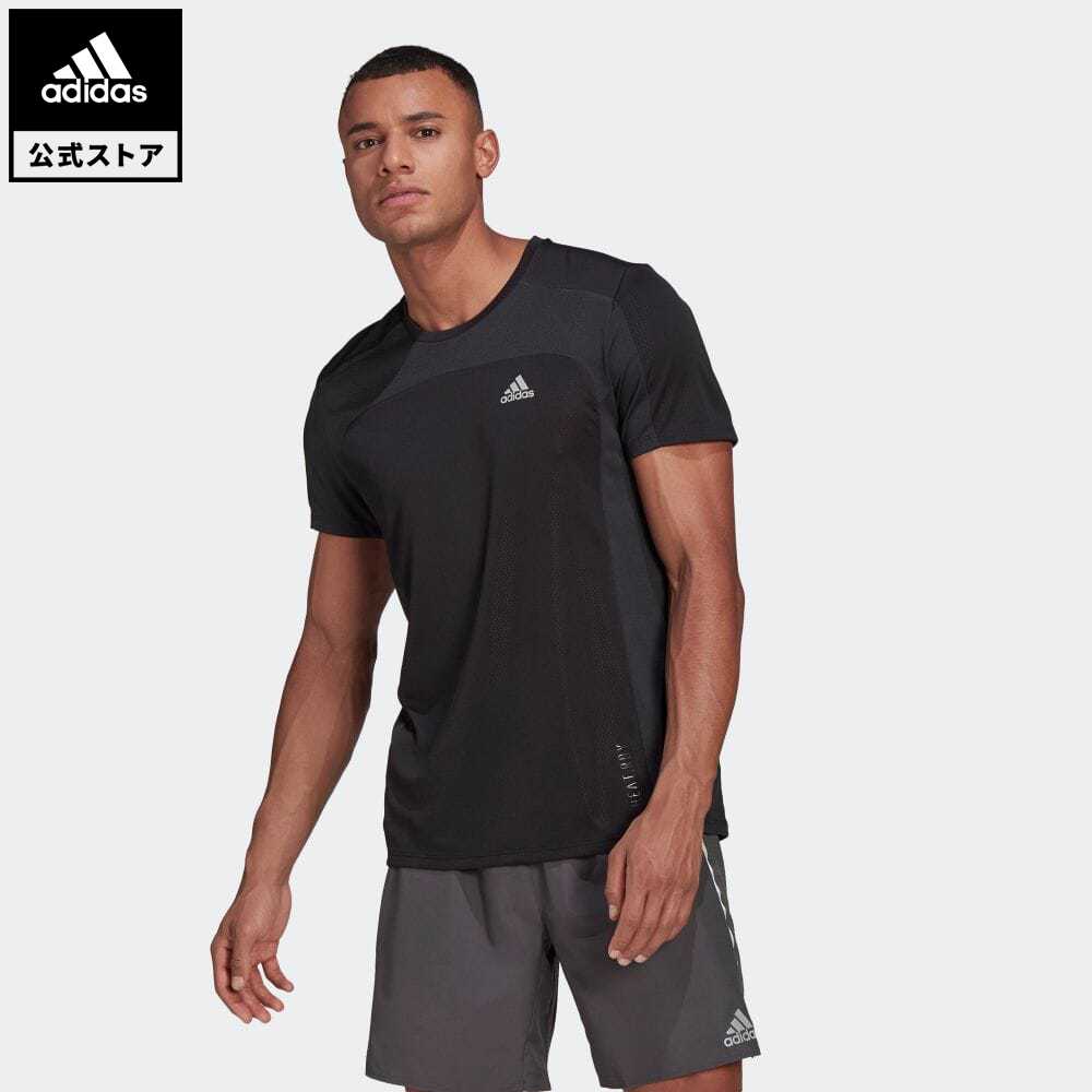 数式 アディダス Adidas 返品可 走 Heat Rdy 半袖ランニングtyシャツ Heat Rdy Running Tee メンズ 装束 トップス Tシャツ 捕者 黒色 Gk4301 Walking Jogging ランニングウェア 半袖 貨物輸送無料 Pasadenasportsnow Com