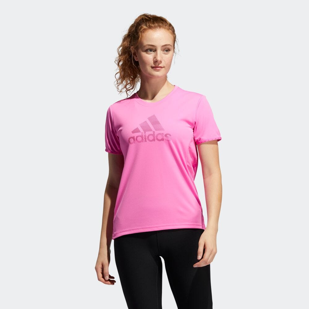 楽天市場 公式 アディダス Adidas 返品可 ジム トレーニング バッジ オブ スポーツ ネセシティ 半袖tシャツ Badge Of Sport Necessi Tee レディース ウェア 服 トップス Tシャツ ピンク Gq9415 半袖 Adidas Online Shop 楽天市場店
