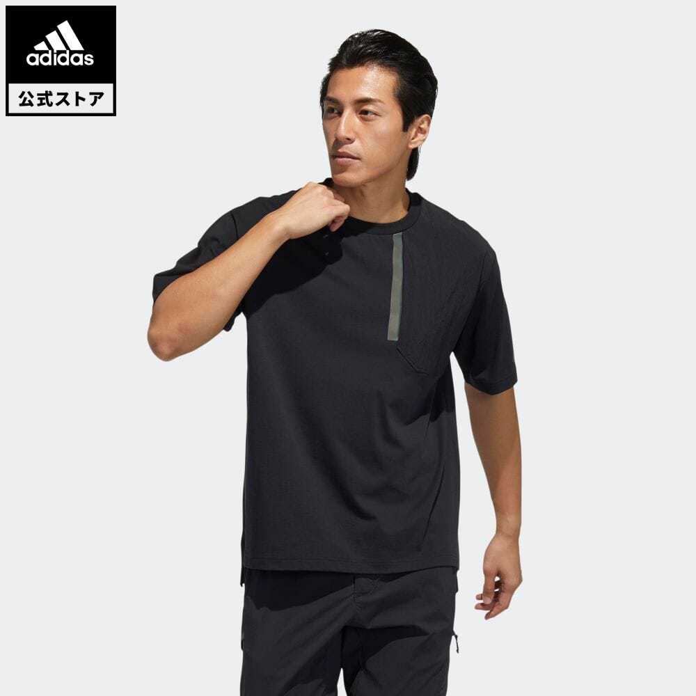 正式に アディダス Adidas 返品可 アウトドア 半袖tジャージ メンズ 狭衣 トップス Tシャツ 溢者 真っ黒 Gn7617 半袖 送料無料 Klubwino Pl