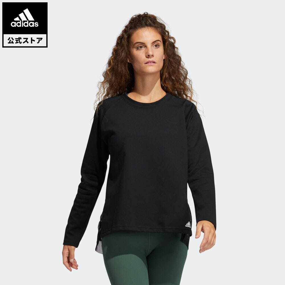 公式 アディダス Adidas 返品可 ジム トレーニング ダンス レイヤリング シャツ Dance Layering Pullover レディース ウェア 服 トップス セーター 黒 ブラック Gp46 Asoreuma Org