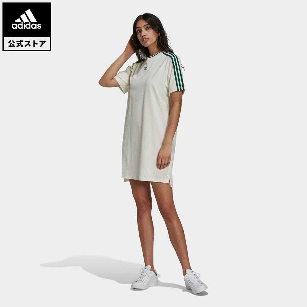 楽天市場 公式 アディダス Adidas 返品可 テニス リュクス Tシャツワンピース オリジナルス レディース ウェア 服 オールインワン ワンピース 白 ホワイト H Adidas Online Shop 楽天市場店