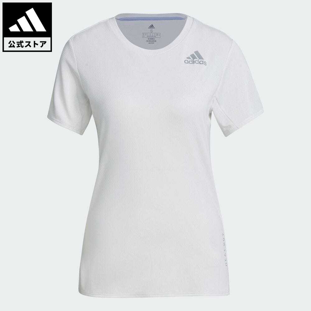 楽天市場 公式 アディダス Adidas 返品可 ランニング Heat Rdy 半袖ランニングtシャツ レディース ウェア 服 トップス Tシャツ 白 ホワイト H ランニングウェア 半袖 Adidas Online Shop 楽天市場店