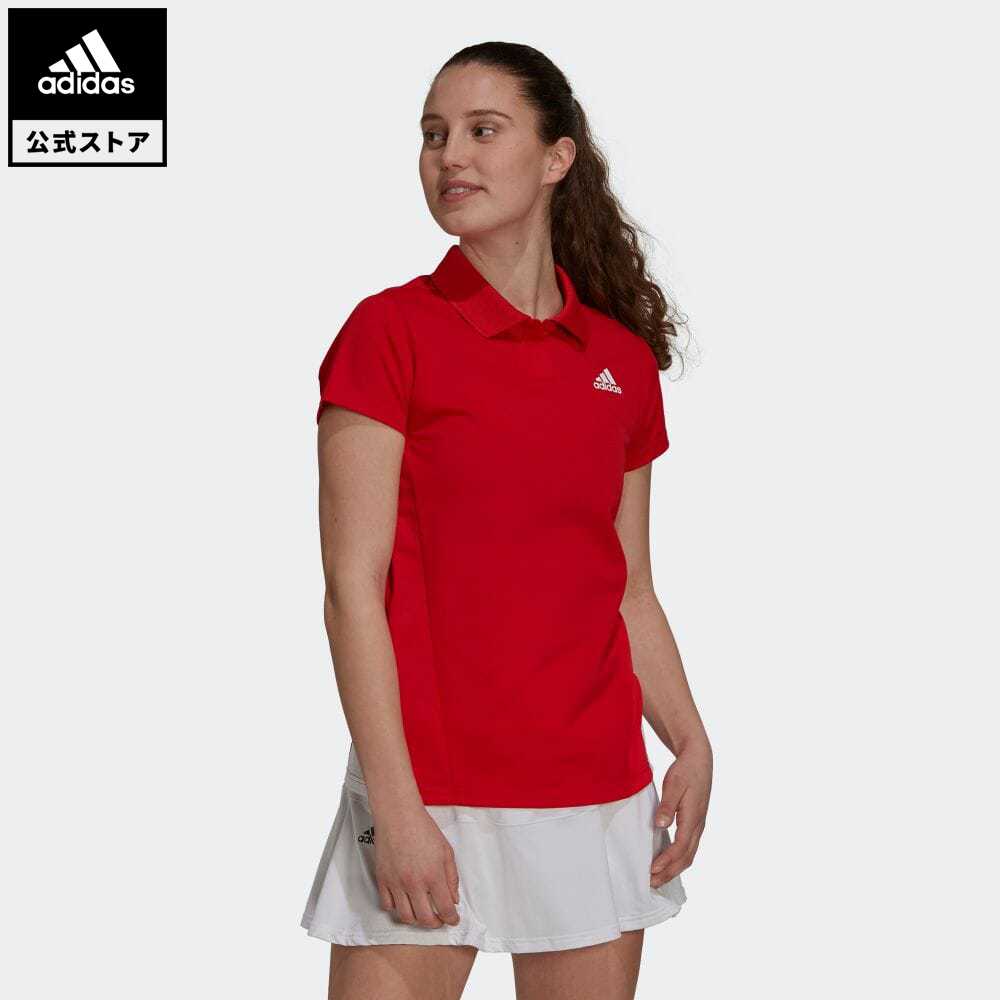 楽天市場 公式 アディダス Adidas 返品可 テニス テニス ピケ ポロシャツ レディース ウェア 服 トップス ポロシャツ 赤 レッド Gt7870 Adidas Online Shop 楽天市場店
