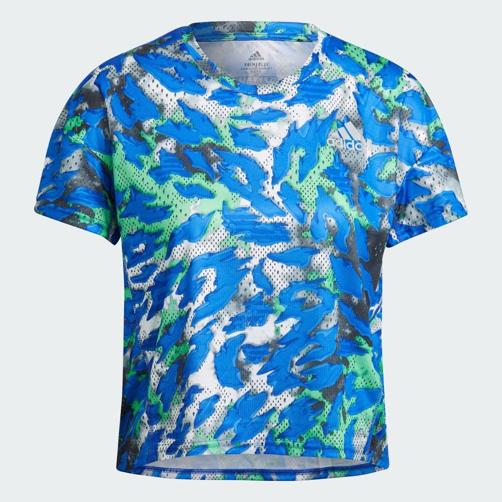 楽天市場 公式 アディダス Adidas 返品可 ランニング Primeblue ファストグラフィック 半袖tシャツ レディース ウェア 服 トップス Tシャツ 青 ブルー Gu36 ランニングウェア 半袖 Adidas Online Shop 楽天市場店