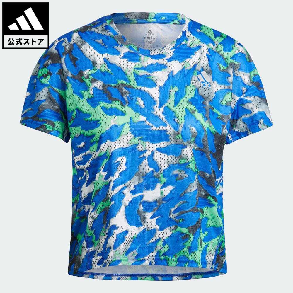 楽天市場 公式 アディダス Adidas 返品可 ランニング Primeblue ファストグラフィック 半袖tシャツ レディース ウェア 服 トップス Tシャツ 青 ブルー Gu36 ランニングウェア 半袖 Adidas Online Shop 楽天市場店