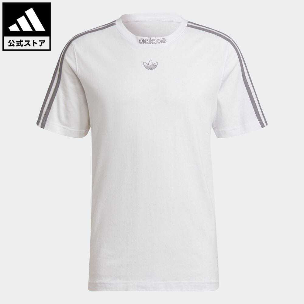 楽天市場 Offクーポン対象 01 07 10 00 01 17 09 59 公式 アディダス Adidas 返品可 Sprt スリーストライプ Tシャツ オリジナルス メンズ ウェア 服 トップス Tシャツ 白 ホワイト H 半袖 Adidas Online Shop 楽天市場店