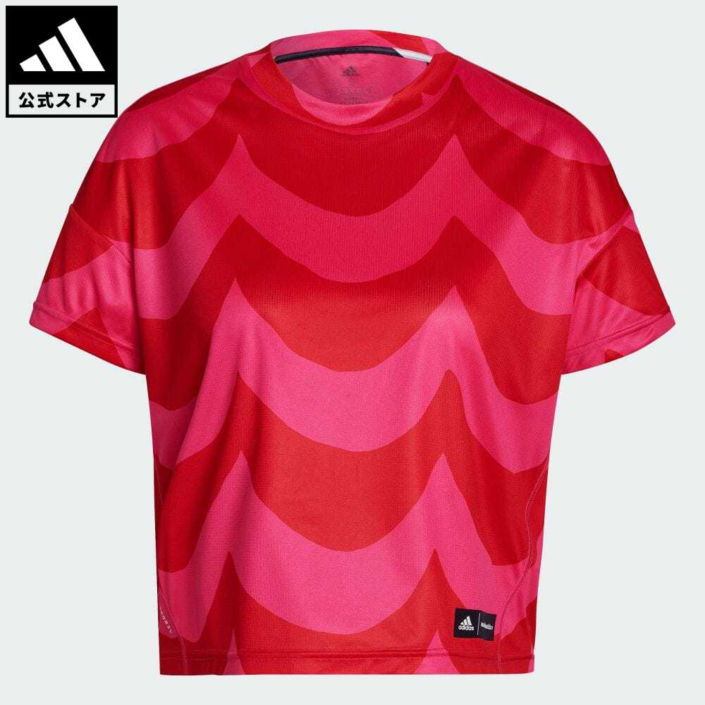 楽天市場 公式 アディダス Adidas 返品可 ランニング Adidas マリメッコ ファスト Tシャツ レディース ウェア 服 トップス Tシャツ 赤 レッド Gu2525 ランニングウェア 半袖 Adidas Online Shop 楽天市場店