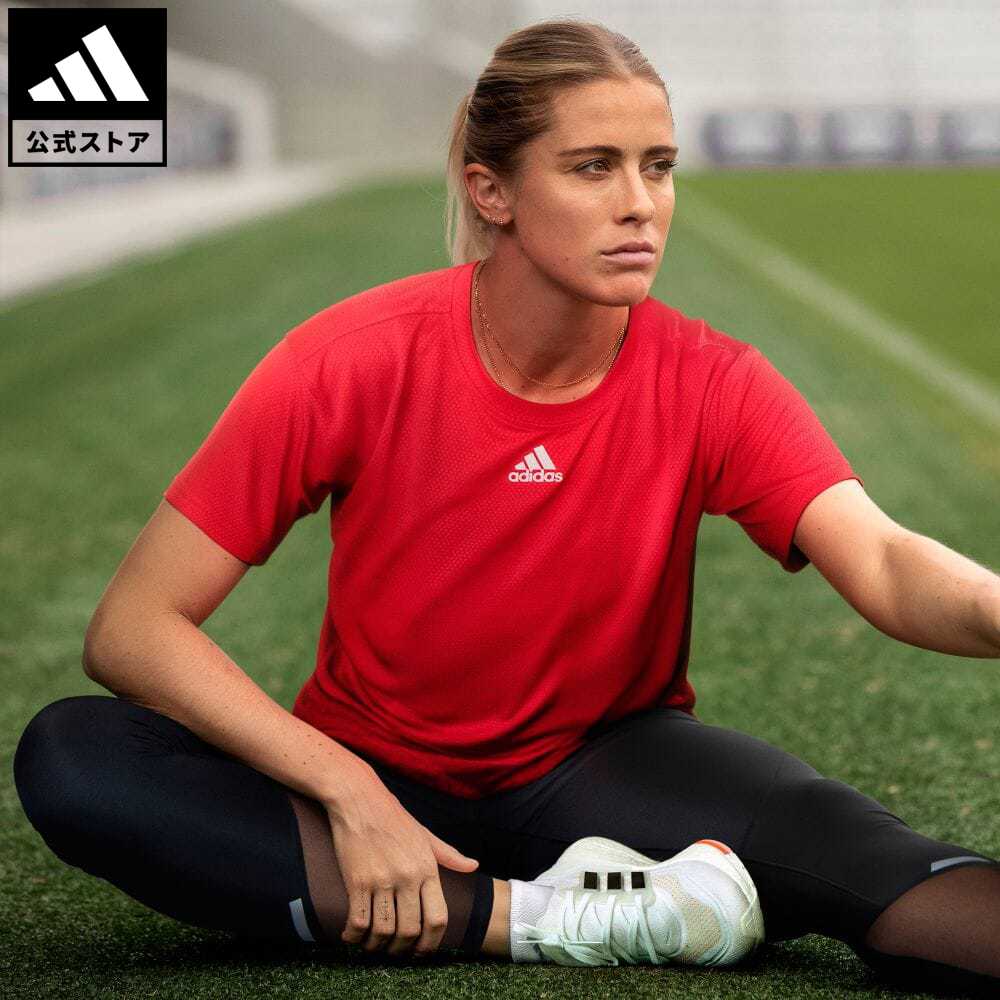 公式 アディダス Adidas 返品可 ジム トレーニング トレーニング Heat Rdy メッシュ半袖tシャツ レディース ウェア トップス Tシャツ 赤 レッド H505 半袖 Bouncesociety Com