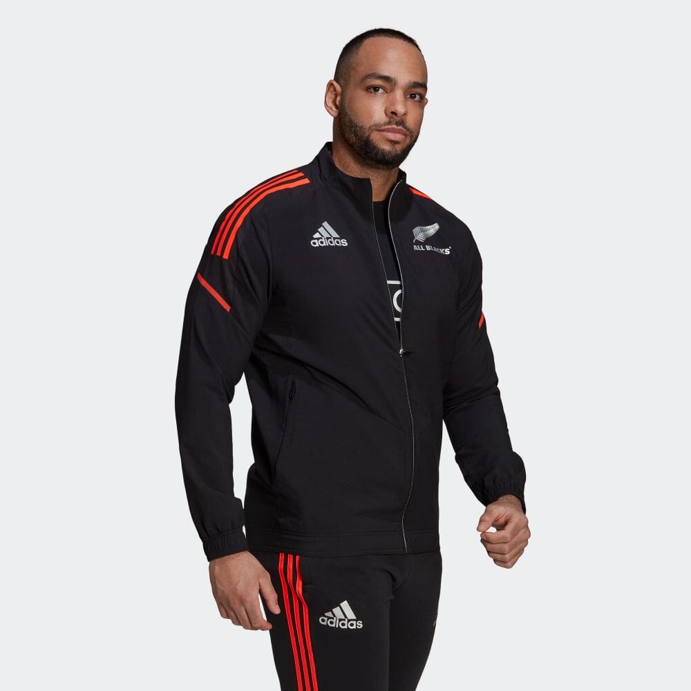 楽天市場 公式 アディダス Adidas 返品可 ラグビー オールブラックス プライムブルー ラグビー プレゼンテーション ジャケット メンズ ウェア 服 アウター ジャケット ジャージ 黒 ブラック Gu3168 Mss21fw Adidas Online Shop 楽天市場店