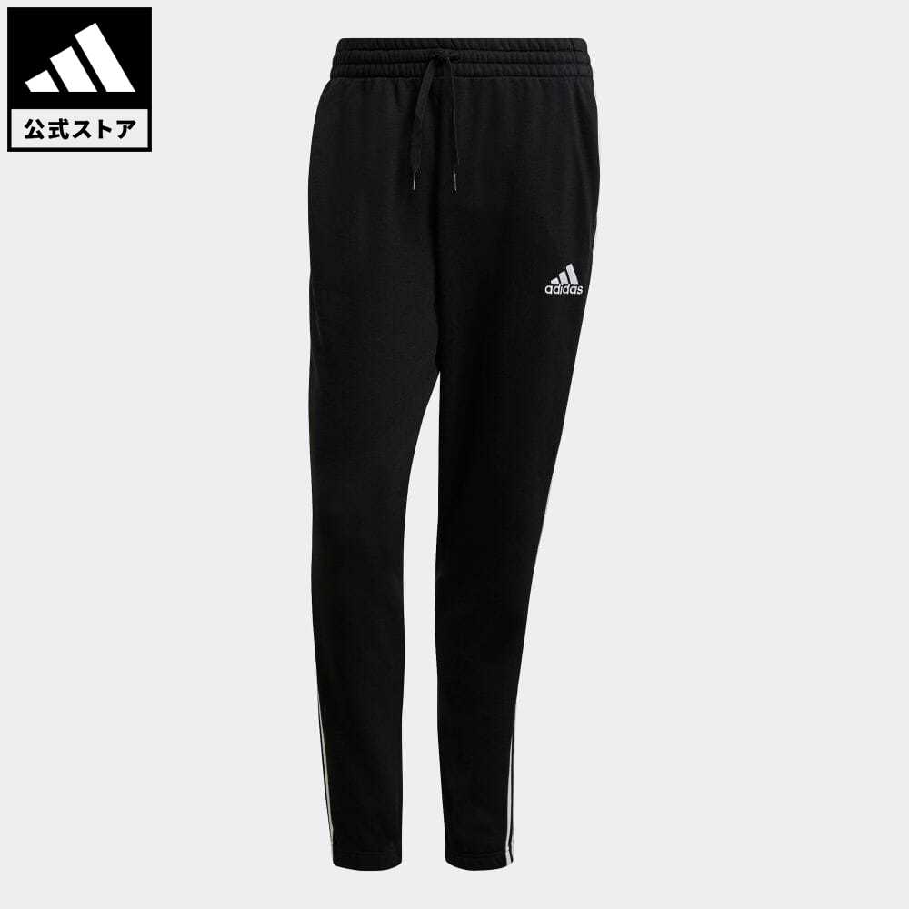 楽天市場 50 Offクーポン対象 11 19 10 00 11 23 23 59 公式 アディダス Adidas 返品可 エッセンシャルズ 3ストライプス テーパード カフパンツ Essentials 3 Stripes Tapered Cuffed Pants スポーツウェア メンズ ウェア 服 ボトムス パンツ 黒 ブラック