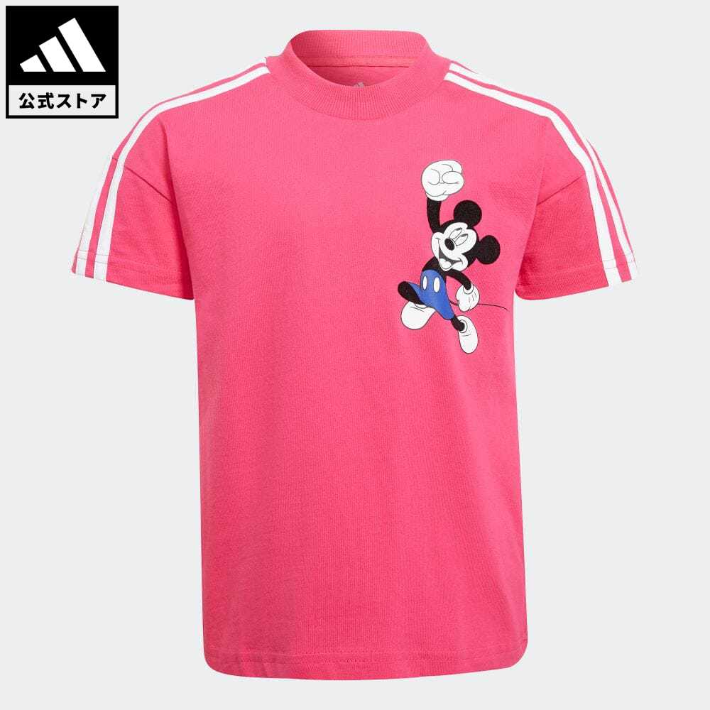 楽天市場 公式 アディダス Adidas 返品可 ジム トレーニング ディズニー ミッキーマウス 半袖tシャツ キッズ ウェア 服 トップス Tシャツ ピンク H286 半袖 Adidas Online Shop 楽天市場店