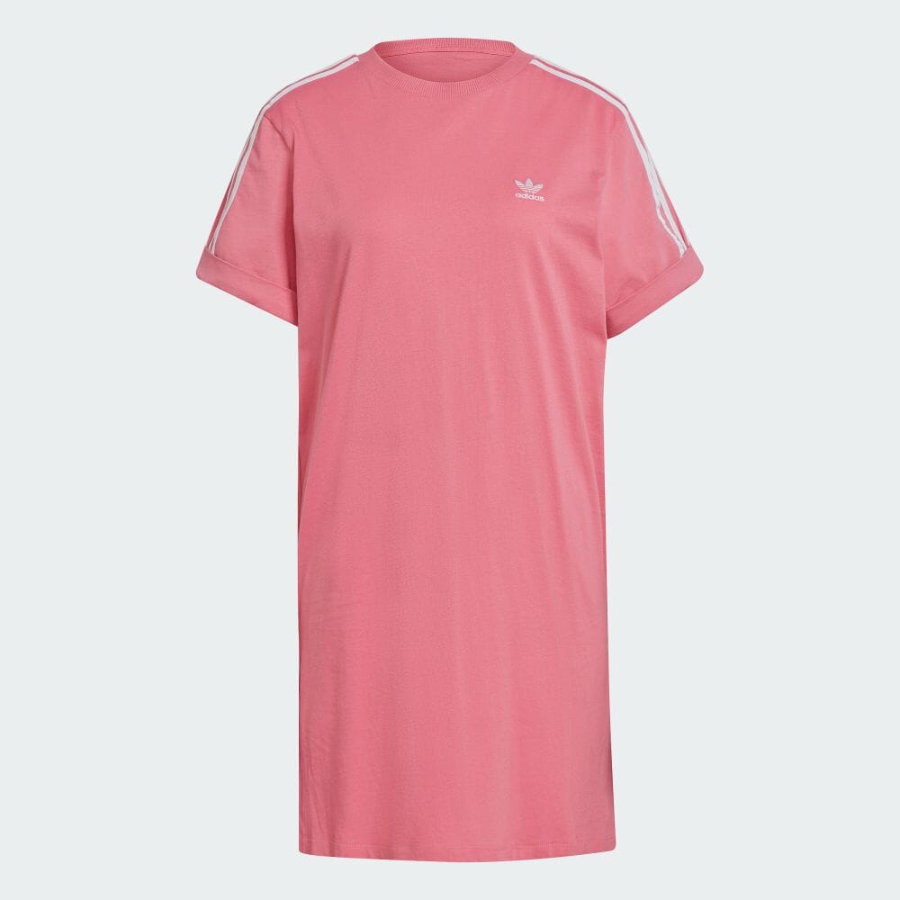 楽天市場 公式 アディダス Adidas 返品可 アディカラー クラシックス ロールアップスリーブ Tシャツワンピース オリジナルス レディース ウェア 服 オールインワン ワンピース ピンク H Mss21fw Adidas Online Shop 楽天市場店