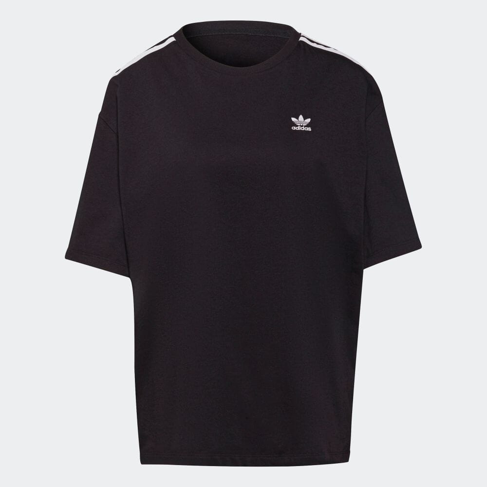 楽天市場 公式 アディダス Adidas 返品可 アディカラー クラシックス オーバーサイズ Tシャツ オリジナルス レディース ウェア 服 トップス Tシャツ 黒 ブラック H 半袖 Adidas Online Shop 楽天市場店
