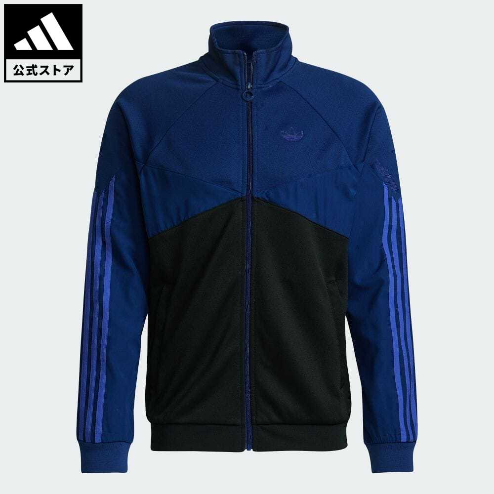 楽天市場 公式 アディダス Adidas 返品可 アディダス Sprt カラーブロック トラックトップ オリジナルス メンズ ウェア 服 トップス ジャージ 青 ブルー H067 Adidas Online Shop 楽天市場店