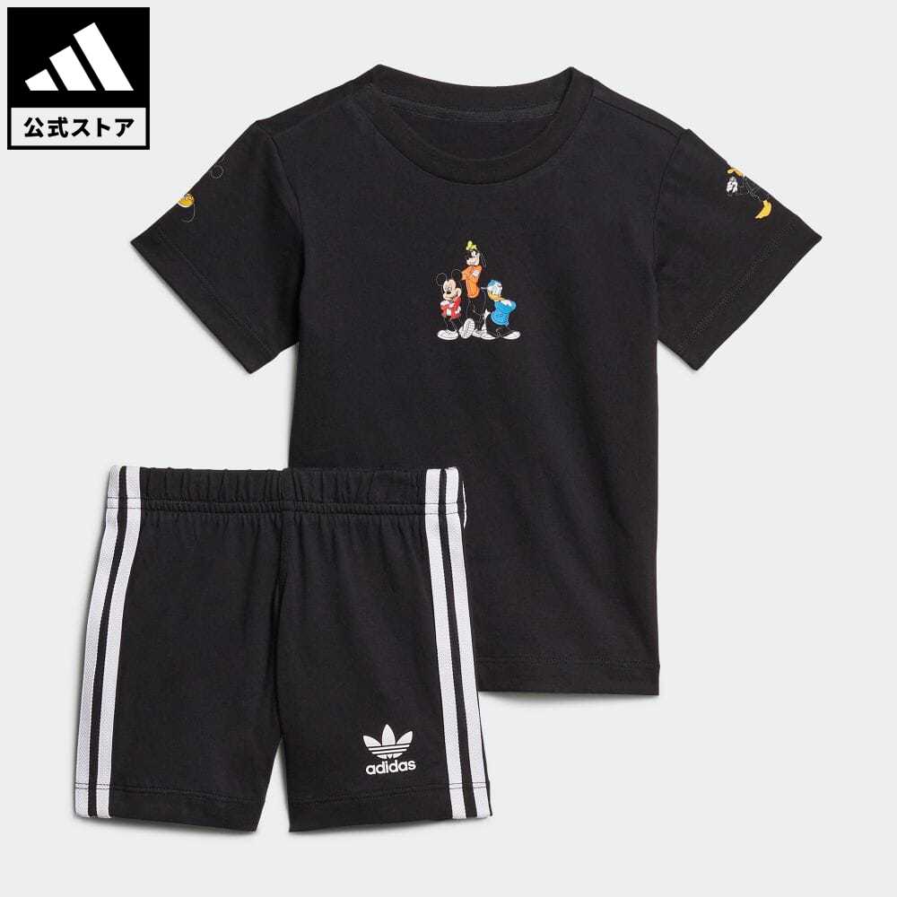 フォーミュラ アディダス Adidas 返品可 ディズニー ミッキー フレンズ ショートパンツ 半袖プルオーバー セットアップ オリジナルス キッズ べべ 御召し セットアップ 捕者 ネグロイド H322 上下 Upntabasco Edu Mx
