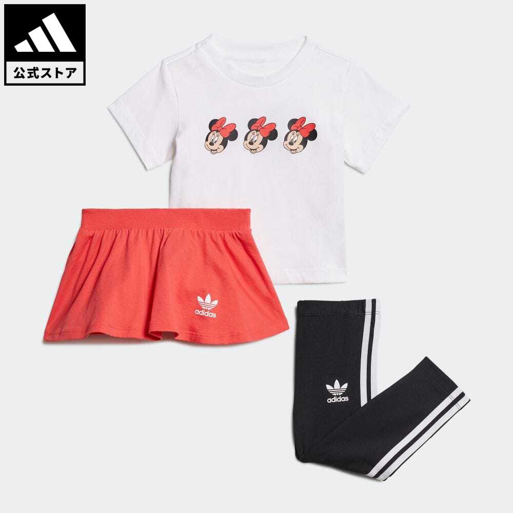 公式 アディダス Adidas 返品可 ディズニー ミッキー フレンズ スカート Tシャツ セットアップ オリジナルス キッズ ウェア 服 セットアップ 白 ホワイト H326 上下 Exclusivetoyrentals Com