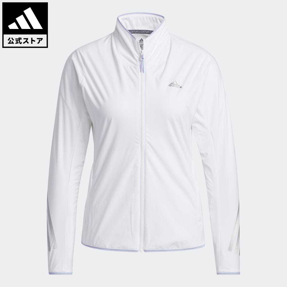 アディダス Adidas 返品可 ゴルフ Wind Rdy ストレッチ長袖フルジップジャケット レディース ウェア 服 アウター ジャケット 白 ホワイト Gt3398 Notp メーカー直送